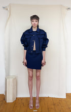 Load image into Gallery viewer, DENIM WRAP SKIRT with frills