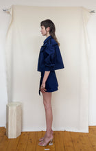 Load image into Gallery viewer, DENIM WRAP SKIRT with frills