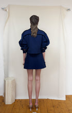 Load image into Gallery viewer, DENIM WRAP SKIRT with frills