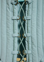 Load image into Gallery viewer, ARMOUR SET - CORSET with skirt bottom, black or dust blue