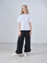 Load image into Gallery viewer, RUFFLE TROUSERS, black