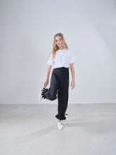 Load image into Gallery viewer, RUFFLE TROUSERS, black