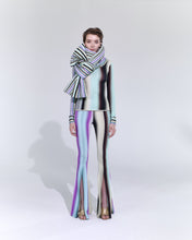 Load image into Gallery viewer, BELL TROUSERS with slit, mint gradient