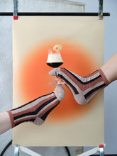 Load image into Gallery viewer, Sparkling socks, SPICY MOCHA CHOCO