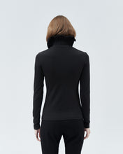 Load image into Gallery viewer, NARCISSUS HIGH-NECK TOP, black
