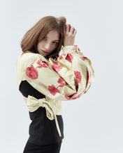 Load image into Gallery viewer, VEST ELIZABETH EMBROIDERY WITH SLEEVES, marble - rent
