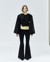 Load image into Gallery viewer, VEST ELIZABETH WITH SLEEVES, black - rent