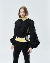 Load image into Gallery viewer, VEST ELIZABETH WITH SLEEVES, black - rent