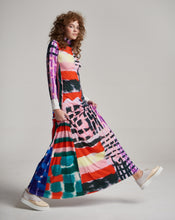 Load image into Gallery viewer, PATCHWORK LILA LONG DRESS