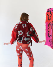 Load image into Gallery viewer, BIKER JACKET  - FLOWER