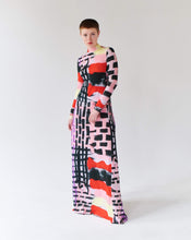 Load image into Gallery viewer, PATCHWORK LILA LONG DRESS TRK FUN COLLECTION