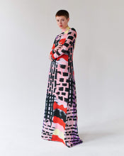 Load image into Gallery viewer, PATCHWORK LILA LONG DRESS TRK FUN COLLECTION