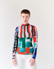 Load image into Gallery viewer, TOP PATCHWORK, long sleeve TRK FUN COLLECTION
