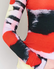 Load image into Gallery viewer, TOP PATCHWORK LILA, long sleeve
