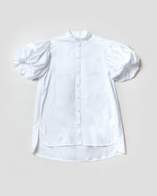 Load image into Gallery viewer, EMA SHIRT with puffed short sleeves, crisp white