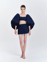Load image into Gallery viewer, Denim Bonbon Mini Skirt