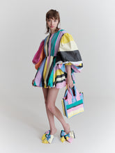 Load image into Gallery viewer, Mini lollipop dress with puffed sleeves - rent