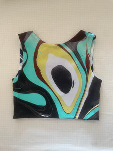 Reversible Crop TOP, marble