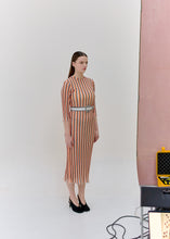 Load image into Gallery viewer, STRIPY DRESS with fluffy edges
