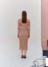 Load image into Gallery viewer, STRIPY DRESS with fluffy edges
