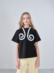 Spiral T-Shirt, black