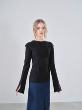 Load image into Gallery viewer, RIB TOP, black - NEW IN STOCK
