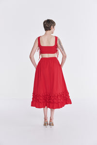 SICILY SKIRT-  red
