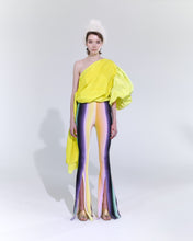 Load image into Gallery viewer, BELL TROUSERS with slit, pink gradient
