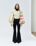 VEST ELIZABETH EMBROIDERY WITH SLEEVES, marble - rent