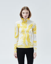 Load image into Gallery viewer, NARCISSUS HIGH-NECK TOP, yellow marble
