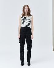 Load image into Gallery viewer, BERTA TAILORED TROUSERS WITH BOWS, black
