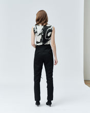 Load image into Gallery viewer, BERTA TAILORED TROUSERS WITH BOWS, black
