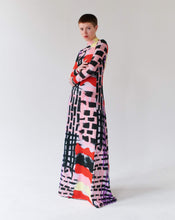Load image into Gallery viewer, PATCHWORK LILA LONG DRESS TRK FUN COLLECTION 

