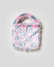 Load image into Gallery viewer, PATCHWORK FAKE FUR SHOPPER, pink/grey
