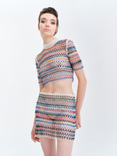 Load image into Gallery viewer, Disco Party Glass-beaded Crop Top
