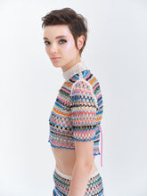 Load image into Gallery viewer, Disco Party Glass-beaded Crop Top
