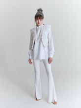 Načíst obrázek do prohlížeče Galerie, Shirt with ruffled collar, crisp white

