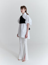 Načíst obrázek do prohlížeče Galerie, EMA SHIRT with puffed short sleeves, crisp white
