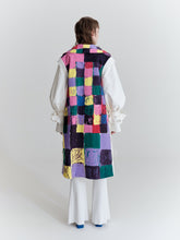 Load image into Gallery viewer, Tailored coat with hand painted lapels, Off-white
