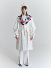 Load image into Gallery viewer, Tailored coat with hand painted lapels, Off-white
