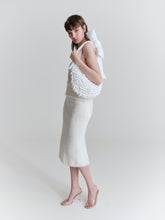 Load image into Gallery viewer, Hand-knitted bag, white -  sample sale
