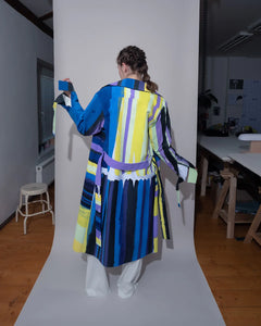 A-SHAPE COAT, hand printed - ARCHIVE SALE